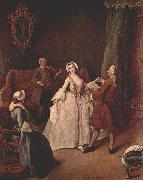 Pietro Longhi The Dancing Lesson oil on canvas